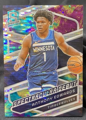 2023-24 Spectra #197 ANTHONY EDWARDS /125 Celestial PRIZM SP Spectracular NM/M