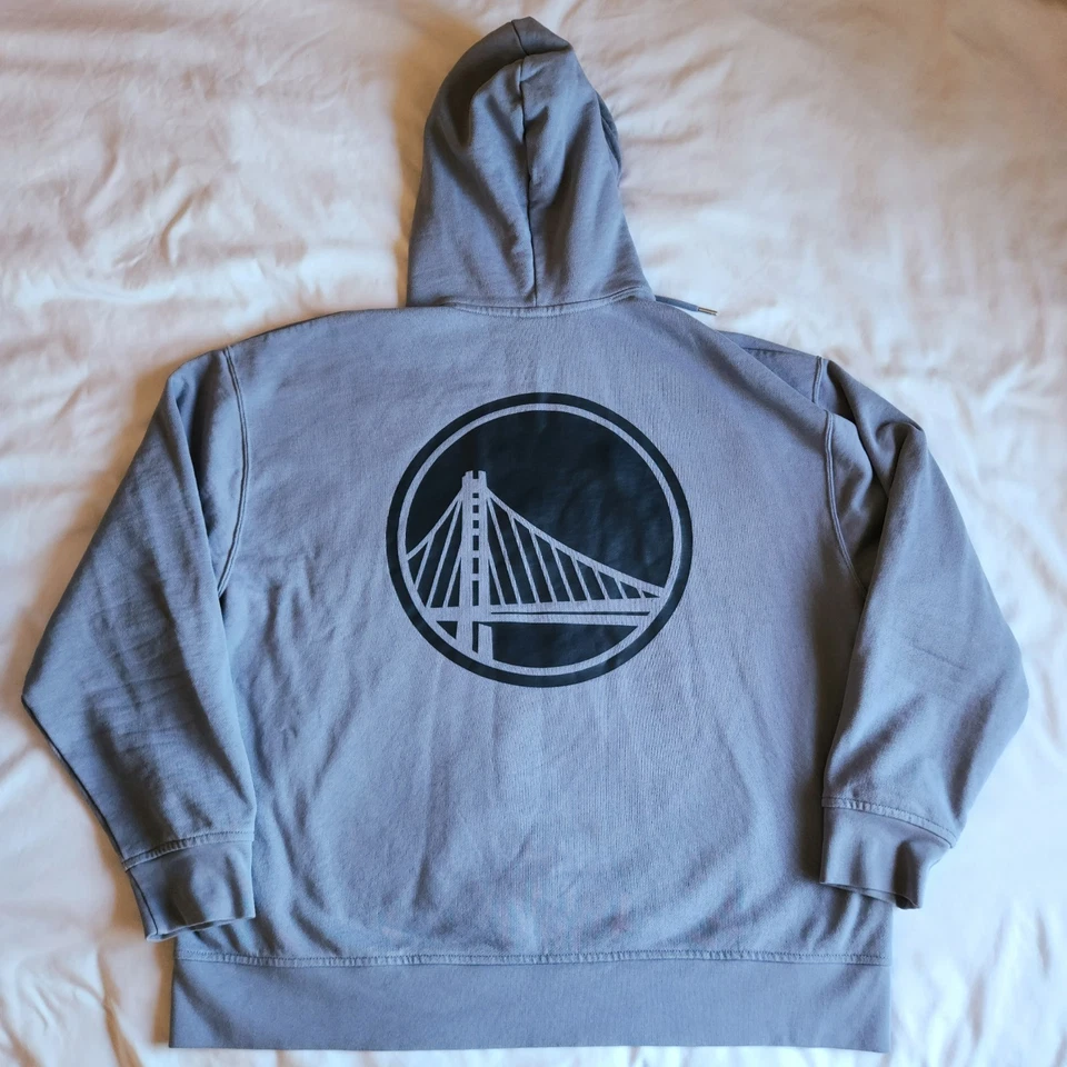 Sudadera con capucha suéter Golden State Warriors Nike Air Jordan 2XL lado de la cancha Foto 4 de 4