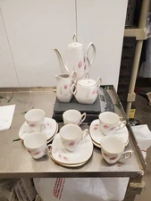 Vintage Mitterteich Bavaria Germany Beatrice Tea  Porcelain Demitasse Set