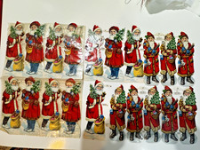 22 Vintage Style Santa Die Cuts PZB Germany - Lot 11 - 20  6.75"  2  10.5"