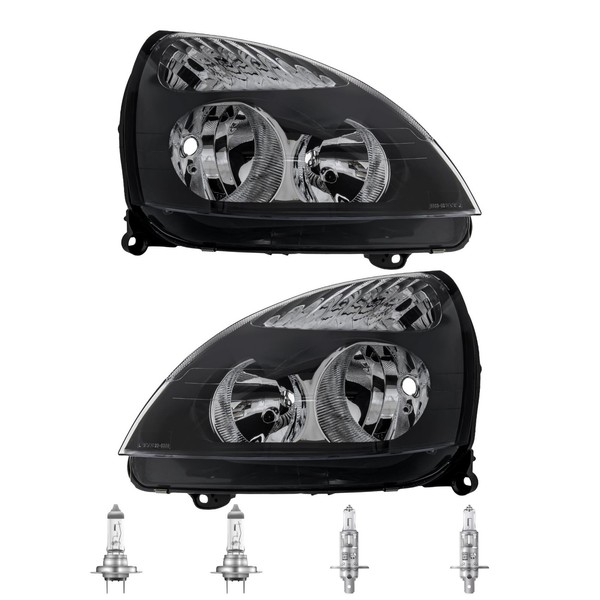 Scheinwerfer Set H1/H7 FüR Renault Clio II Bb_ Cb_ SB0/1/2_ Inkl. Osram Lampen-image