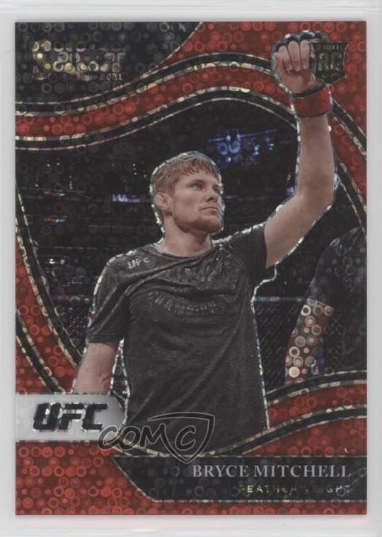 2021 Panini Select UFC Octagonside Red Disco Prizm /199 Bryce Mitchell #277 0b5q