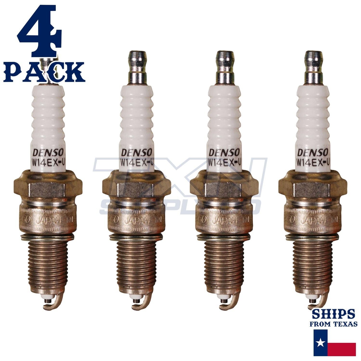 4 Pack Denso 3011 Standard Spark PlugsÂ W14EX-U