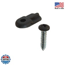Prime-Line PL 7906 Flush Screen Clips with Screws, Plastic, Black 12 Pack
