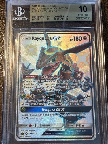 Rayquaza GX P 177a/168 2019 Hidden Fates Ultra Premium Collection Pokemon BGS 10