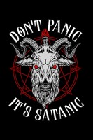 Don't Panic It's Satanic: 6X9 Notizbuch Liniert 120