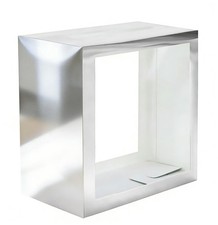 Silver Card Box Party Clear Window Large Gift Holder Wedding Reception Raffle
