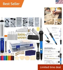 All-in-One Wood Burning Kit - 95 Piece Crafting Essentials with Carrying Box