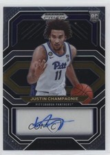 2021-22 Panini Prizm Draft Picks College Penmanship Justin Champagnie Auto 0c2
