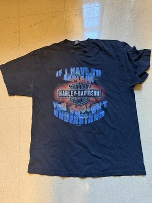 Vintage Harley Davidson If I Have To Explain 1998 T-shirt Las Vegas Nevada XXL