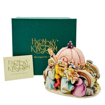 Disney Harmony Kingdom Cinderella Bibbidi Bobbidi Boo Trinket Box Figurine NEW