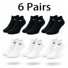 NEW Nike Dri-Fit 6-Pair ankle Socks - Cushioned for Gym & Sport, Unisex ££