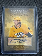 2025-26 Artifacts #TTR-OW Ozzy Wiesblatt Top Tier Rookie Signatures Auto