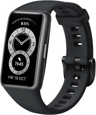 Huawei Band 6-3E4 Modell FRA-B19 | Graphite Black | Guter Zustand | Armband Neu
