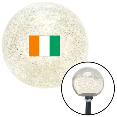 Cote DIvoire Clear Metal Flake Shift Knob w/ M16x1.5 Insert Shifter Auto Manual