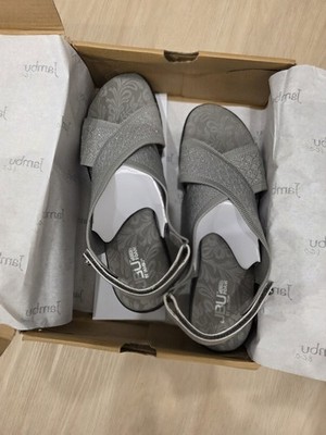 JBU by Jambu Alyssa Women's Grey Shimmer Size 12