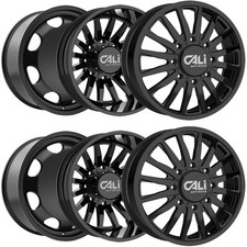 Set Of 6-20 Inch Cali Off-road Summit Dually 8x200 Gloss Black Wheels Rims Set Of 6-20 Inch Cali Off-road Summit Dually 8x200 Gloss Black Wheels Rims