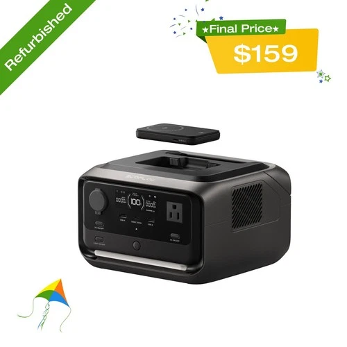 EcoFlow River 3 Plus 286Wh Wireless Boost Combo & 5000mAh RAPID Power Bank