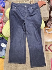 Halara Flex Denim Jeans Womens XL Blue Wide Leg Stretch Soft Lightweight Relaxed