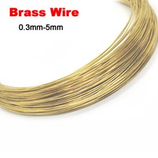 Brass Round Wire Solid Bare Jewellery Craft 0.3mm 0.4mm 0.5mm 0.6mm 0.8mm to 5mm