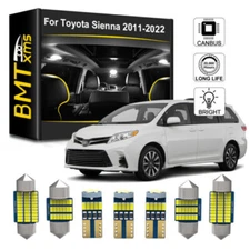 21pcs White LED Interior Lights Package Kit for Toyota Sienna 2011 - 2022 + Tool