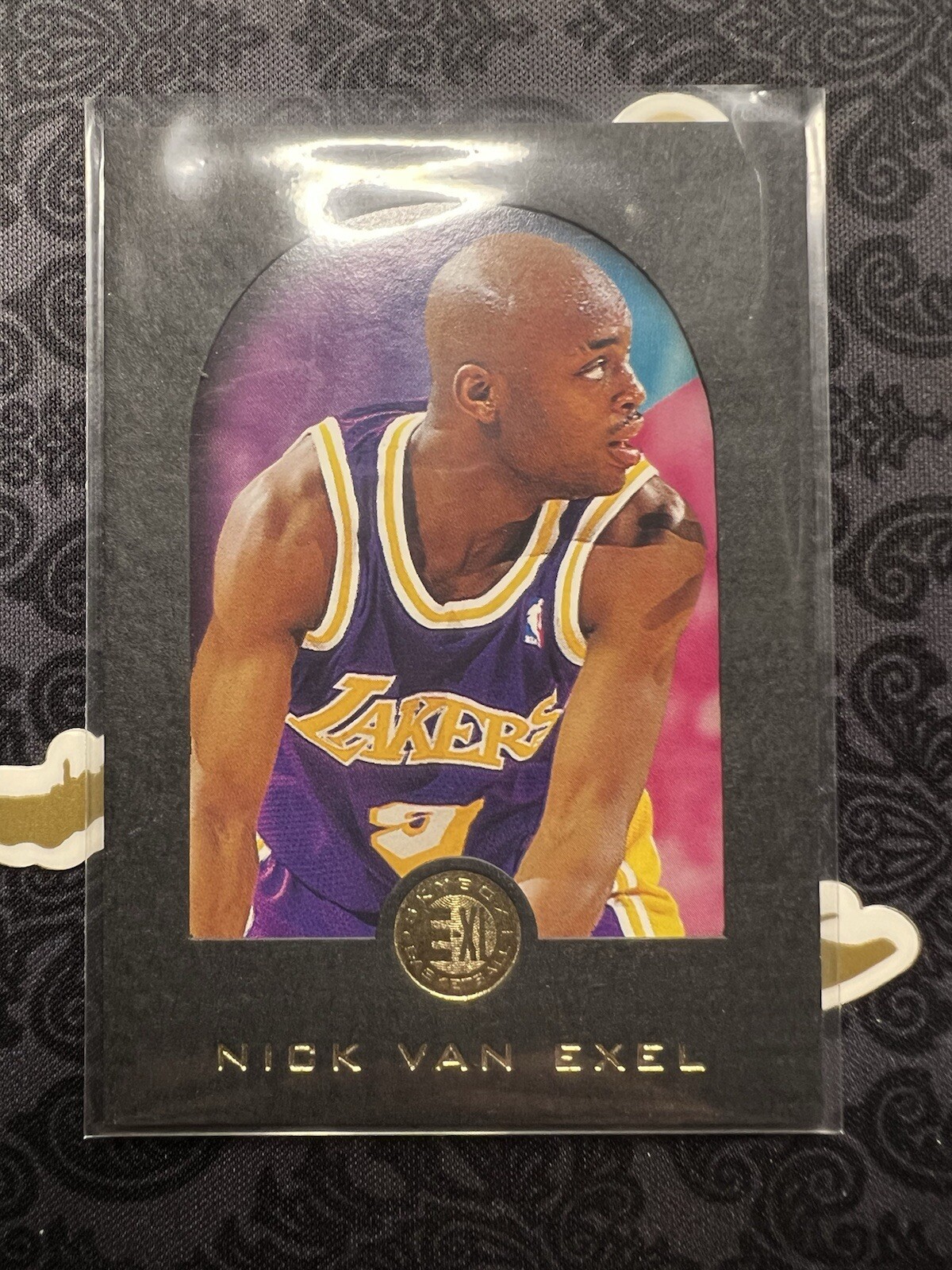 1995-96 Skybox E-XL #41 Nick Van Exel Black Frame NBA Lakers SP