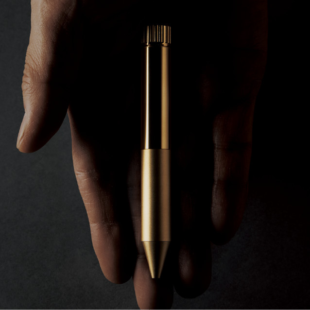 Sakura Craft Lab 003 Ballpoint Pen Black Ink Brass Body Japan Limited Gold New