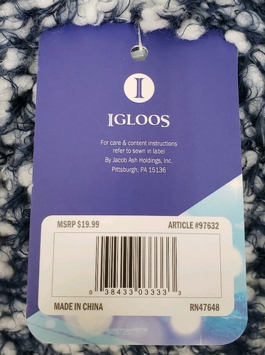 Igloos Tots Size 2-4 Years Hat Mitten Set Children Winter - Picture 4 of 4