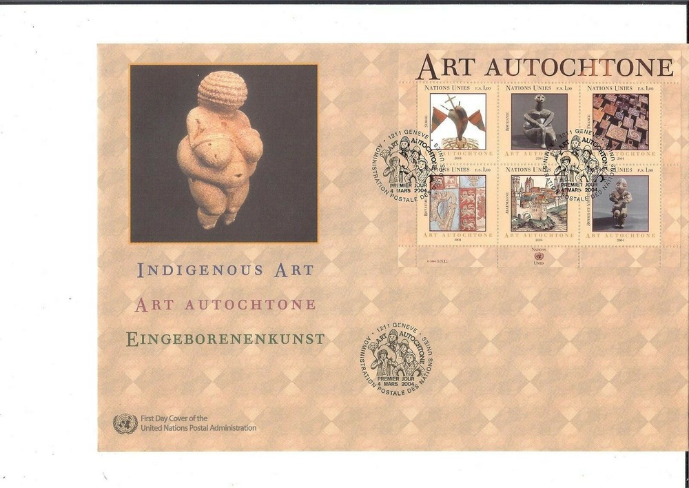 2004 Indigenous Art Large FDC - Geneva Office - Mint Condition