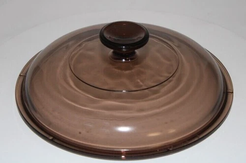 Pyrex Corning Ware Visions Round Brown/Amber V-2.5-C Replacement 8-1/2" Lid new