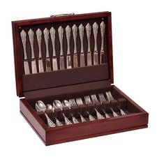 American Chest Company - Traditions; Silver/flatware Chest; Solid Cherry (Rich