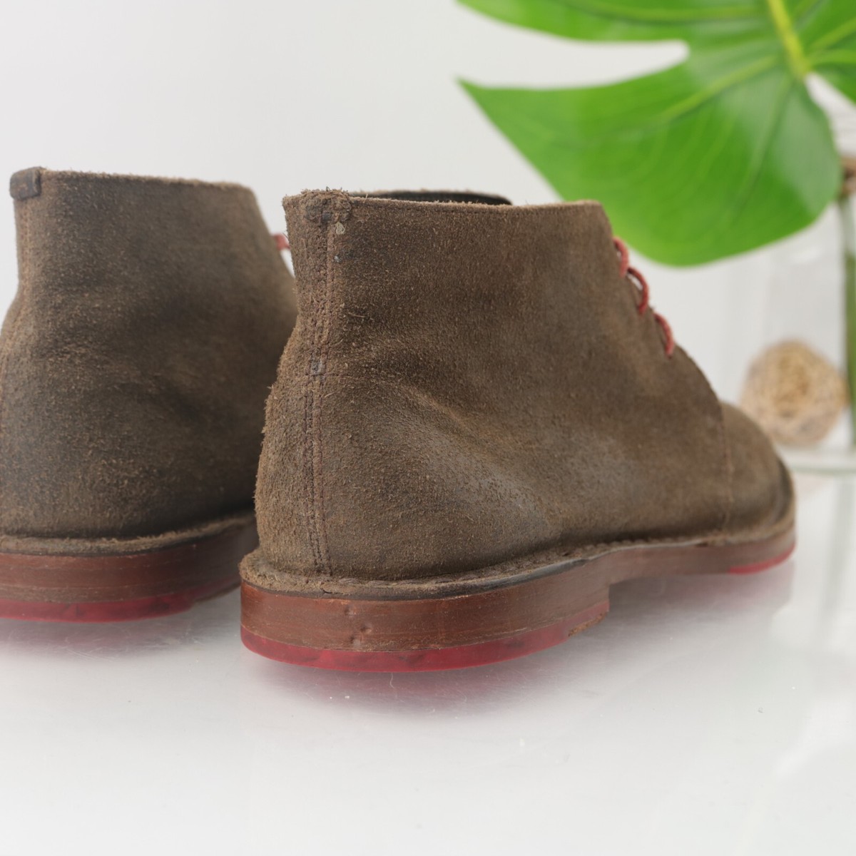 Cole Haan Mens Paul Chukka Boot Size 9 Brown Distressed  display picture 2