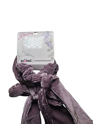 Scunci Hair Bow Scrunchie Purple