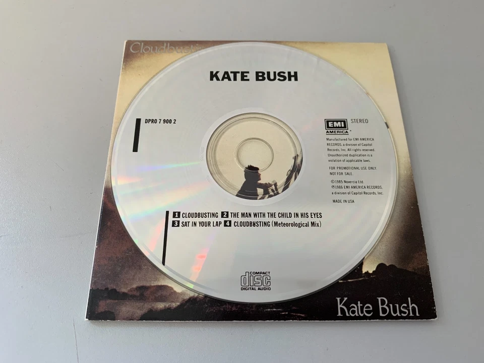 Kate Bush ‎– Cloudbusting - rare Promo Only CD Single © 1986 (Metrological Mix) - Bild 2 von 3