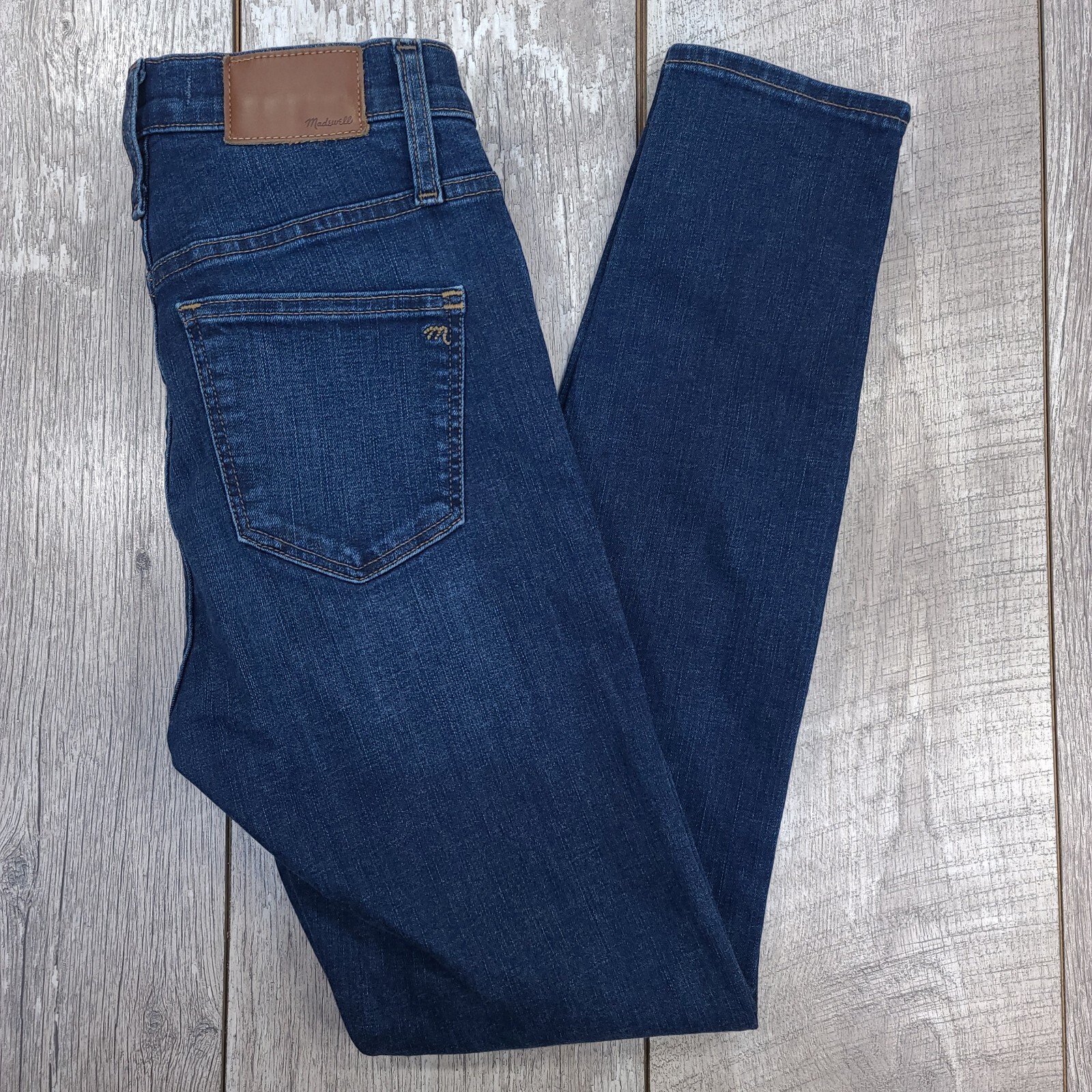Madewell Womens Skinny Jeans Size 25 Dark Wash Hayes 10-Inch High Rise