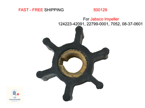 500129 For Jabsco Impeller 124223-42091, 22799-0001, 7052, 08-37-0601 