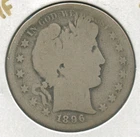 1896-S Silver Barber Half Dollar 50c San Francisco Mint -SS750