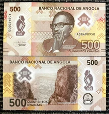 Angola 500 Kwanzas 2020 P-161 Polymer Banknote World Paper Money UNC Currency