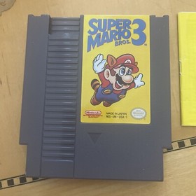 Authentic Nintendo NES Super Mario Bros. 3 Game Cartridge Tested w/Manual VG
