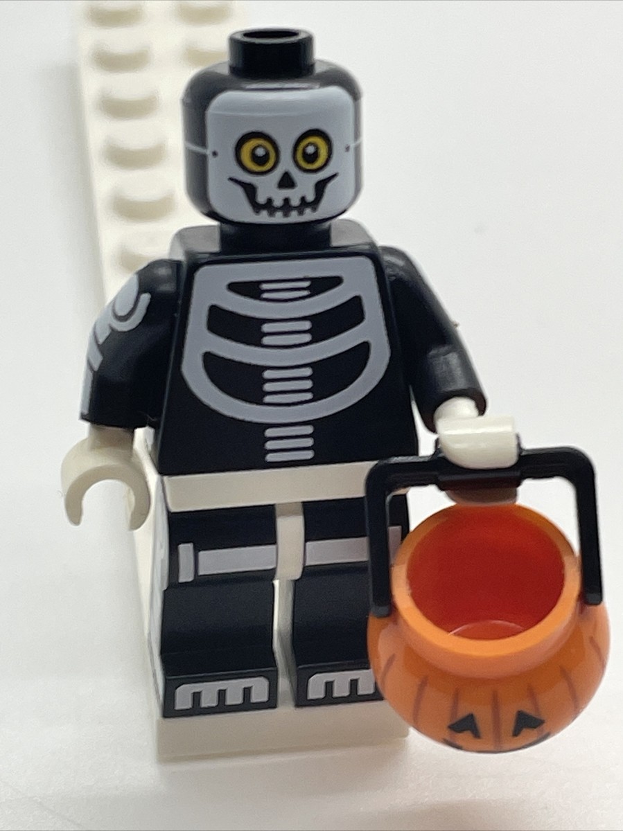 LEGO Skeleton Guy Minifig with Pumpkin Bucket Series 14 71010 | eBay