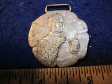 vintage pocket watch fob Clarke's Pure Rye whiskey