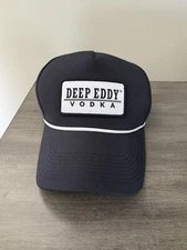 Deep Eddy Vodka Hat Cap Mens Austins Original Strap Back Blue Rope Logo