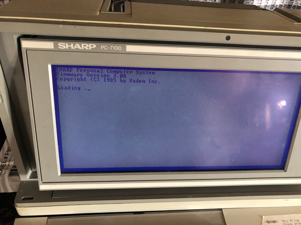 SHARPMz2861古いパソコンです SHARP PC-7100 JAPAN MADE RARE MS DOS PC | eBay