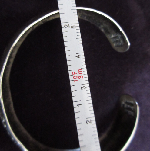 Gilbert Begay Navajo Sterling Silver 925 Vintage Cuff Bracelet Stamped VGUC - Picture 9 of 12
