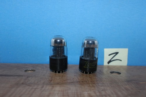 Radio Tubes 6SN7GTA 6SN7 Sylvania Short Chrome Test 2900/3000 Matched Pair - Picture 1 of 3
