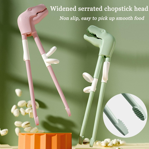 Dinosaur Training Chopsticks,2Pcs Chopsticks for Kids ,Reusable Chopsticks Learn - Picture 3 of 6