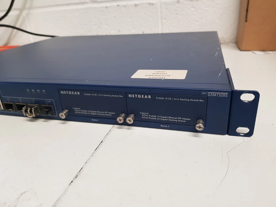 Netgear GSM7328S ProSafe GSM7328S Gigabit L3 Stackable Switch with Ear MountRack - Image 2 of 4