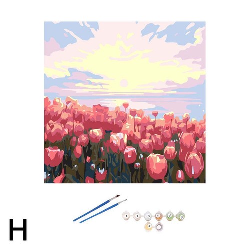 Digital Oil Painting Set—DIY Girl Gift Handmade Landscape Painting Decor X1212 - Picture 12 of 12