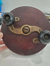 Meisselbach GOOD LUCK Sidewinding 6" Wood & Brass Reel 