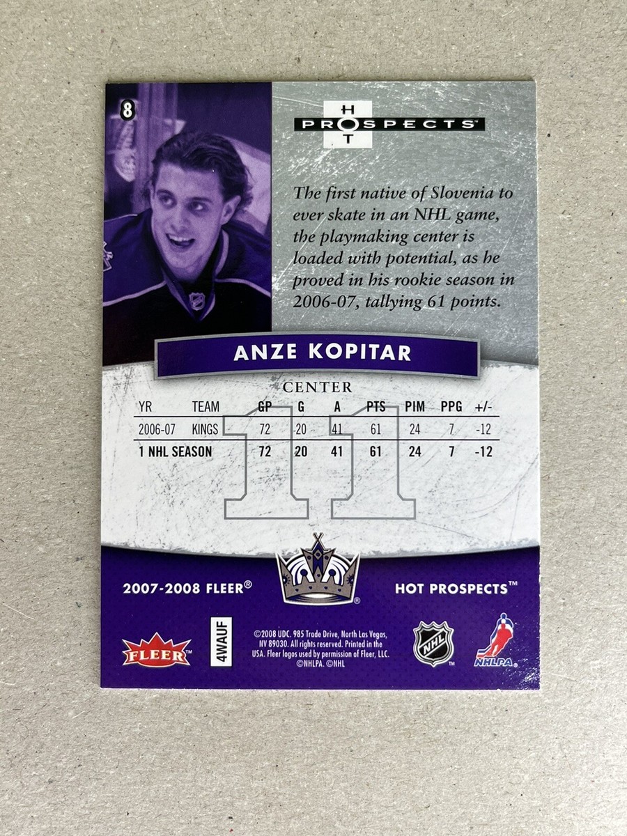 2007-08 Fleer Hot Prospects - Anze Kopitar #8 for sale online | eBay